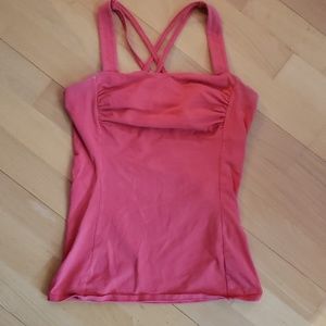 Express - Athletic Tank Top with Criss Cross Back